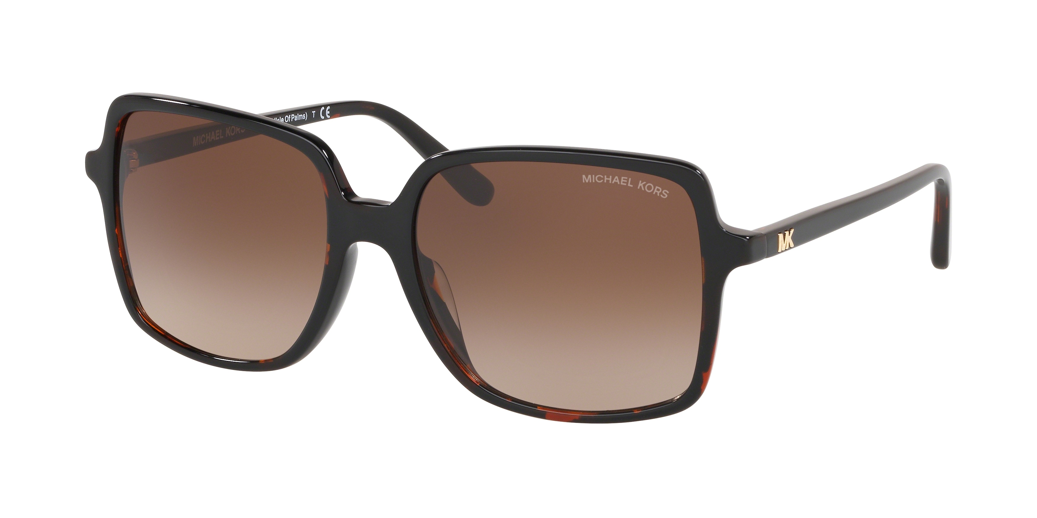 Michael Kors Damen MK2098U Isle Of Palms 378113 Sonnenbrillen Acetat SchildkröTe Quadratisch Normal Schattiert-image